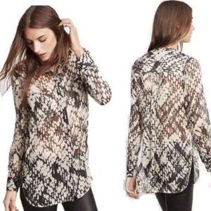 Vince X Farfetch Silk Blouse Sz 4